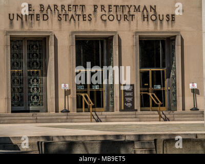 Il E. Barrett Prettyman Federal Courthouse edificio in Pennsylvania Avenue. Foto Stock