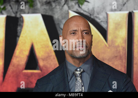 Dwayne Johnson, 'Jumanji - Welcome to the Jungle", UK Premiere, Vue West End di Londra.UK Foto Stock