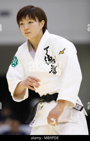 Fukuoka, Giappone. 8 apr, 2018. Natsumi Tsunoda Judo : tutto il Giappone selezionata campionati di Judo donna -52 kg partita finale a Fukuoka, Giappone . Credito: Sho Tamura AFLO/sport/Alamy Live News Foto Stock