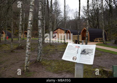 'Loch Katrine trossachs Highlands della Scozia'trossachs'highlands' 'Scotland'steamship' 'sir walter scott" "la signora del lago' 'beinn chabbair'. Foto Stock