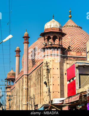 Jama Masjid, una grande moschea in Agra - Uttar Pradesh, India Foto Stock