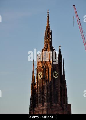 Frankfurter Dom San Bartolomeo, Francoforte, Germania Foto Stock