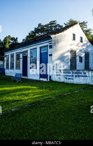 Casa della Cultura delle Azzorre di Palhoca, Enseada do Brito. Palhoca, Santa Catarina, Brasile. Foto Stock