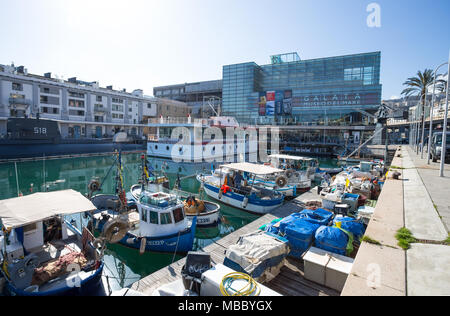 Genova, Italia, Aprile 5, 2018 - Vista del Galata Museo del Mare (Museo del Mare), a Genova, Italia. Foto Stock