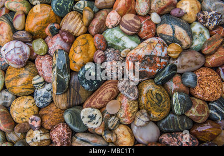 Agate lungo lago Superior, Michigan, Stati Uniti d'America, da Bruce Montagne/Dembinsky Foto Assoc Foto Stock