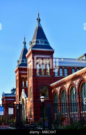 Le arti e le industrie edificio, parte dello Smithsonian Institution a Washington DC, Stati Uniti d'America Foto Stock