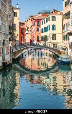 Calle Ramo Va in campo a Venezia Italia Foto Stock