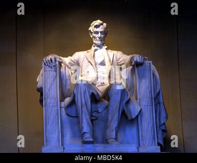 Stati Uniti d'America - Washington DC - Lincoln Memorial - Abraham Lincoln (1809-1865) è stato il presidente degli Stati Uniti dal 1861 fino al 1865. - © /CW Foto Stock