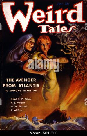 Weird Tales ' giacca. Luglio 1935, Artwork da Margaret Brundage . Foto Stock