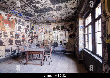 Studentenkarzer, Universität Heidelberg, Baden-Württemberg, Deutschland, Europa Foto Stock