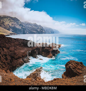 Splendida piscina naturale presso l'isola di Tenerife Foto Stock