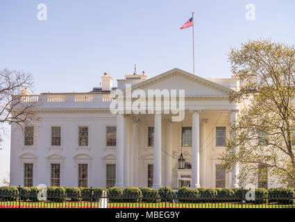 La Casa Bianca in Wahsington DC Foto Stock