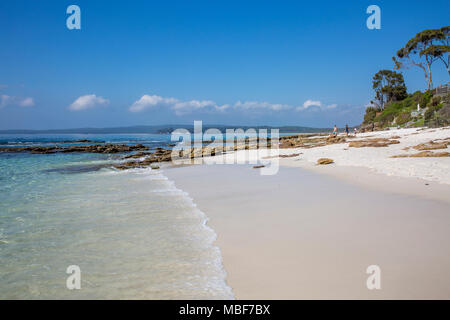 Hyams beach Jervis Bay su una soleggiata giornata autunnale, Nuovo Galles del Sud, Australia Foto Stock