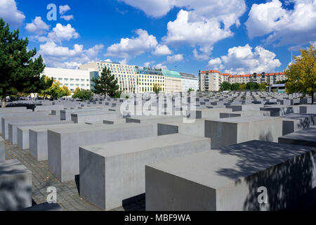 Il memoriale dell'olocausto Berlino, Germania, Europa Foto Stock