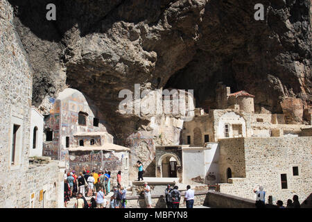 Greco-ortodossi Sumela monastero vicino a Trabzon Turchia Foto Stock