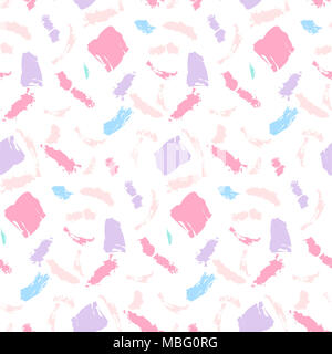 Abstract Vector grunge seamless pattern con spazzola ad acquerello Foto Stock