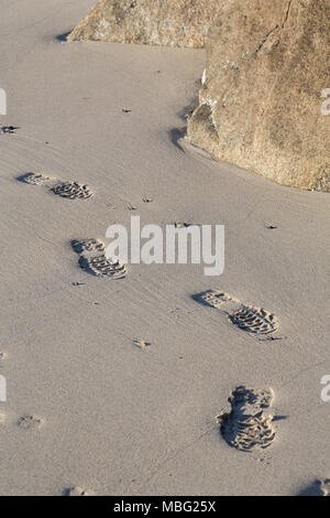 Uttakleivin rannalla Lofooteilla Norjassa. Foto Stock