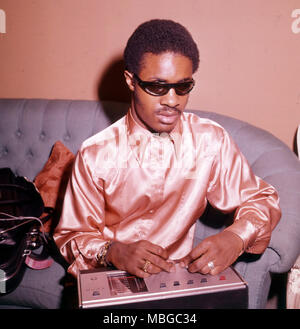 STEVIE WONDER musicista americano circa 1966 Foto Stock