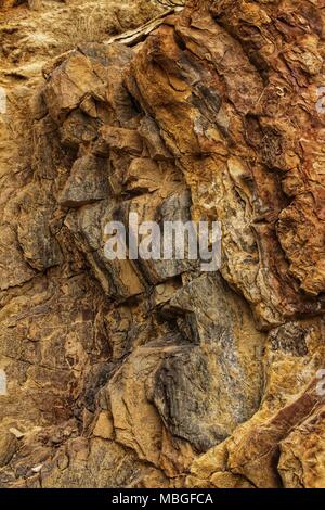 Pietre colorate texture in montagna in Albacete, Spagna Foto Stock