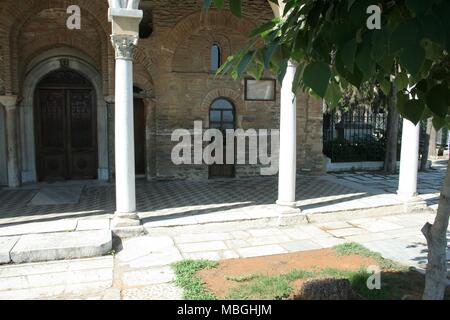 Vlatadon storico monastero di Tessalonica è costruito sul leggendario luogo dove Paolo visitato per la prima volta e predicato mentre visitavamo la città in atti. Foto Stock