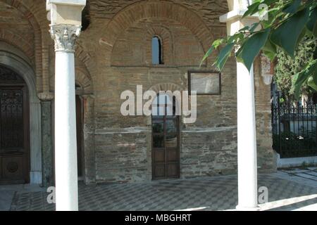 Vlatadon storico monastero di Tessalonica è costruito sul leggendario luogo dove Paolo visitato per la prima volta e predicato mentre visitavamo la città in atti. Foto Stock