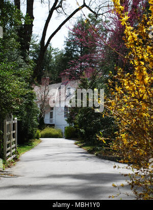 Ingresso alla Carl Sandburg home, Flat Rock, NC Foto Stock