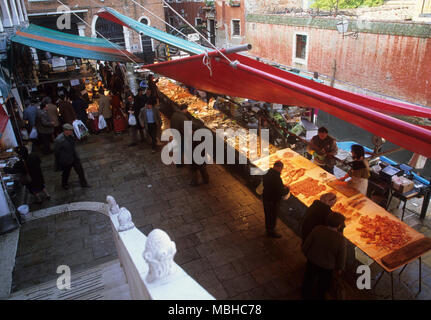 Rialto Mercato del pesce Foto Stock