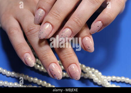 Design manicure Foto Stock