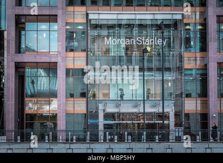 Morgan Stanley edificio, Canary Wharf, London, Regno Unito Foto Stock