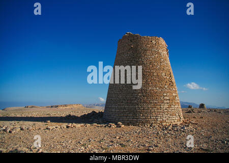 Età del Bronzo tombe e torri, Jaylah, Oman Foto Stock