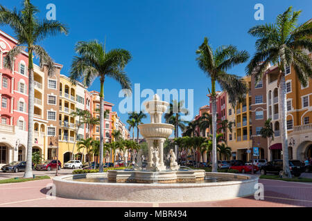 Bayfront, un elegante commerciale e comunità residenziali in Naples, Florida, Stati Uniti d'America Foto Stock