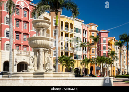 Bayfront, un elegante commerciale e comunità residenziali in Naples, Florida, Stati Uniti d'America Foto Stock