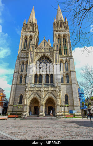 La cattedrale della Beata Vergine Maria, Truro è una chiesa di Inghilterra cattedrale della città di Truro, Cornwall, South West England, Regno Unito Foto Stock