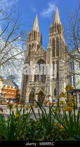 La cattedrale della Beata Vergine Maria, Truro è una chiesa di Inghilterra cattedrale della città di Truro, Cornwall, South West England, Regno Unito Foto Stock