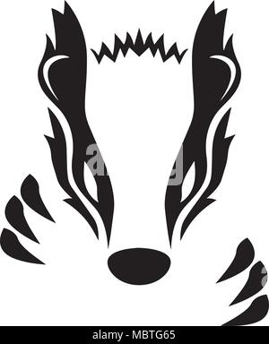 Badger illustrazione vettoriale Illustrazione Vettoriale