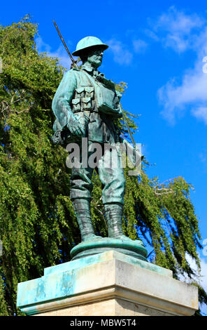 Il Memoriale di guerra di Abbey Park, Evesham, Worcestershire, Inghilterra, Europa Foto Stock