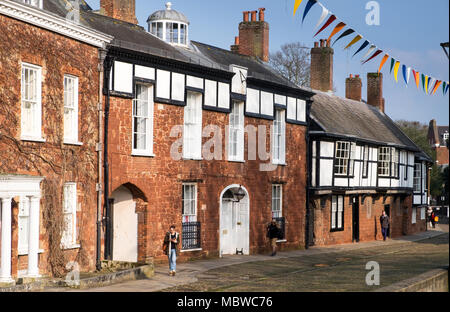 Cattedrale vicino, Exeter, Devon, Regno Unito Foto Stock