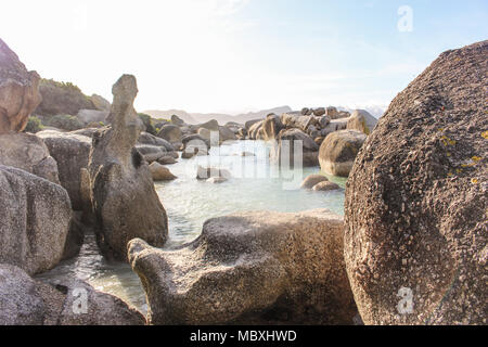 Boulders Beach sulla Penisola del Capo vicino a Città del Capo - Sud Africa Foto Stock