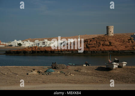 Sur Harbour, southern Oman Foto Stock