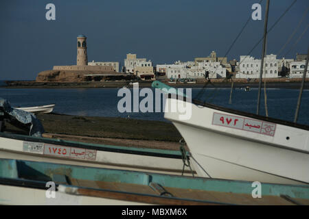 Sur Harbour, southern Oman Foto Stock