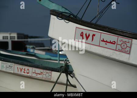 Sur Harbour, southern Oman Foto Stock