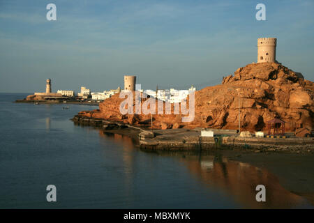 Sur Harbour, southern Oman Foto Stock