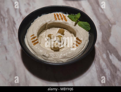 Hummus libanese Foto Stock