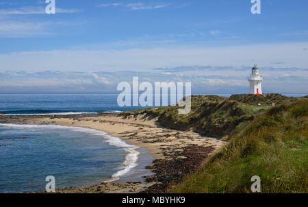 Waipapa Point Lighthouse Nuova Zelanda Foto Stock