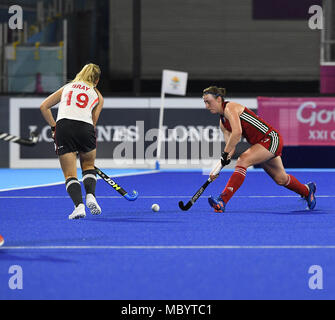 In azione durante i Giochi della Gold Coast 2018 al Carrara Stadium Gold Coast Australia il 06 2018 aprile. Graham / GlennSports. Foto Stock