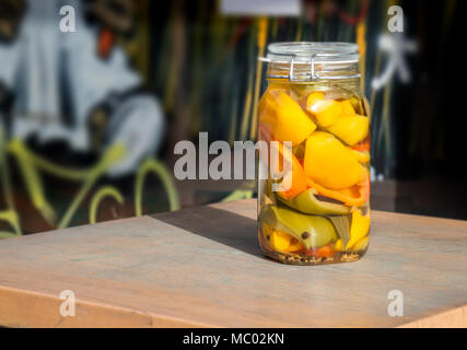 Varie verdure sottaceto Foto Stock