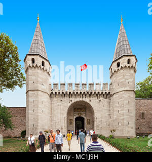 ISTANBUL, Turchia - 06 settembre 2014: il palazzo di Topkapi e il 06 settembre 2014 ad Istanbul in Turchia. Foto Stock