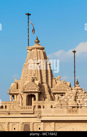 Tempio indù nel villaggio abbandonato di Kuldhara in Rajasthan,deserto di Thar, India, Asia Foto Stock