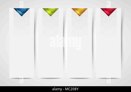 Abstract banner verticale con cristalli, il modello di progetto Illustrazione Vettoriale