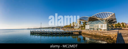 Geelong Carousel e Eastern Beach, Geelong, Victoria, Australia Foto Stock